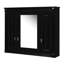 Armoire à miroir murale pour salle de bain, 5 tablettes, 3 portes, de style moderne, imperméable et résistante, facile à installer.