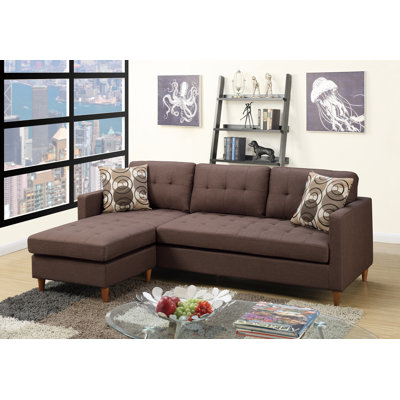 Haskell Upholstered L-Shaped Sectional Reversible