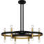 Lustre noir mat 6 lumières Albee