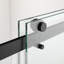 Porte de douche coulissante double sans cadre de 56 à 60 po x H 76 po avec verre trempé transparent de 5/16 po