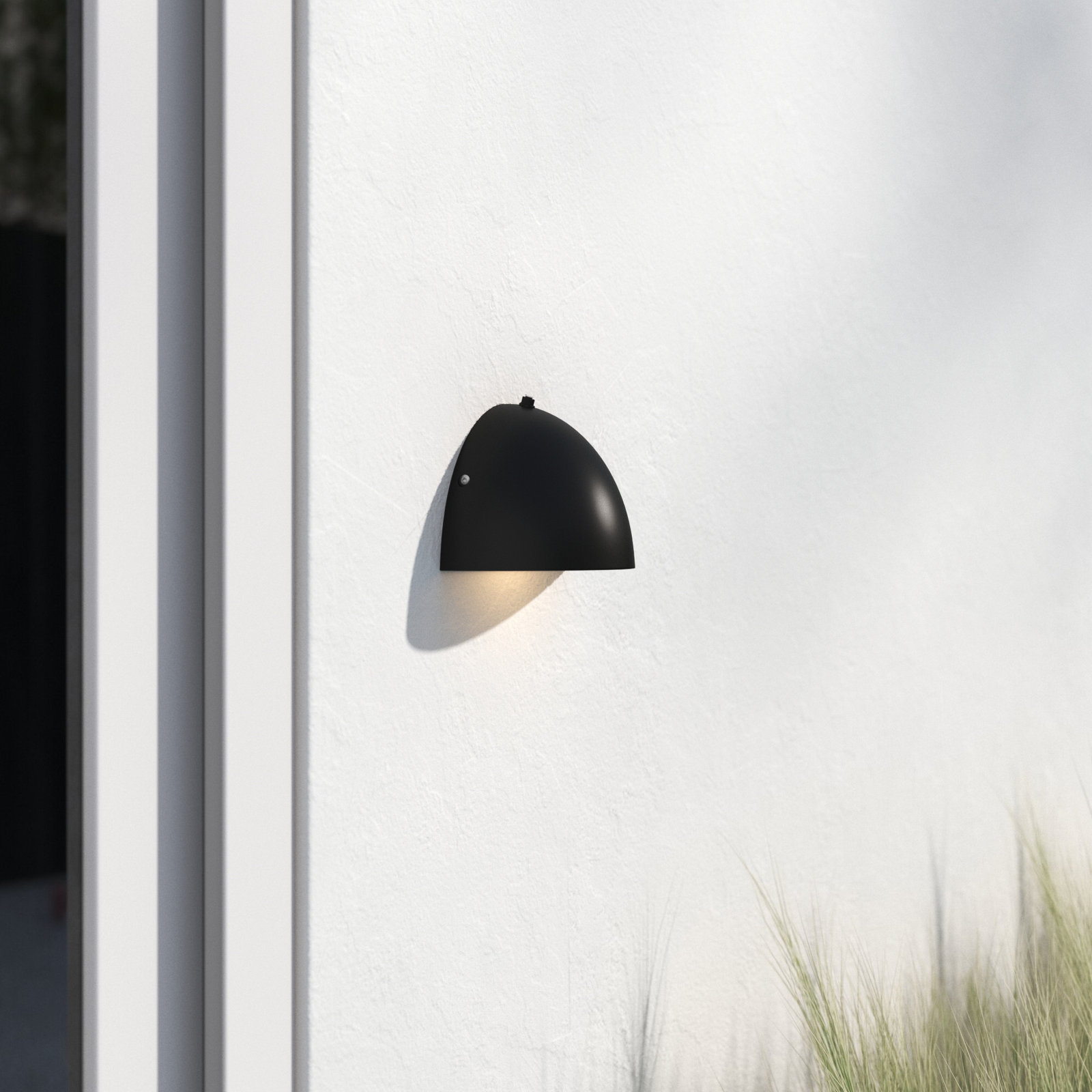 Luther Single Light Novelty Outdoor LED Wall Light, Black