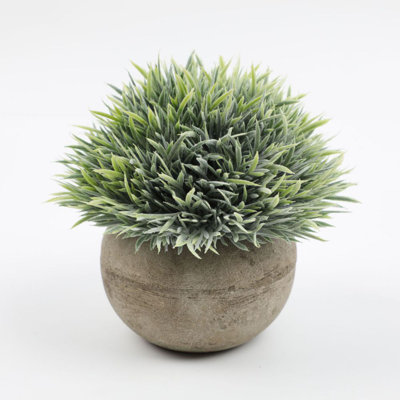 Mini plantes artificielles, arbustes topiaires en plastique artificiels avec pots pour la salle de bain, décoration de bureau à domicile, décorations pour la maison