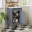 Meuble-lavabo moderne de 18 pouces avec lavabo pour petits espaces-853104759