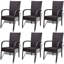 Chaise de patio empilable en teck-1140517700