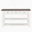 Console en bois de pin massif 48 po, table d'appoint moderne avec 3 tiroirs de rangement et 2 tablettes. Facile à assembler-1160974514-1169240738