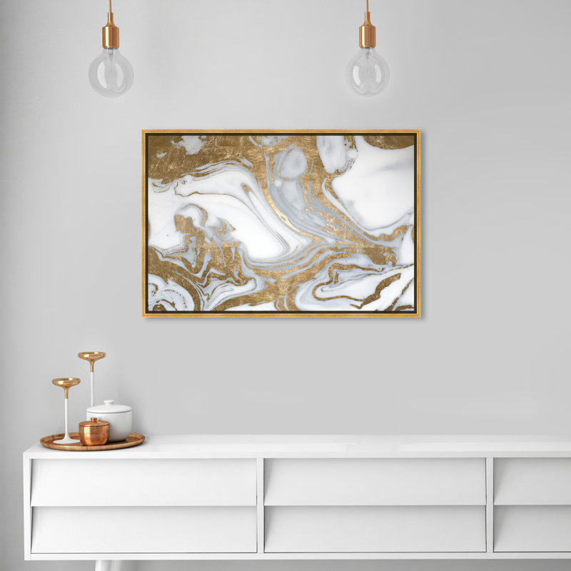 " Black Tie Nights ", 24" H x 16" W x 1.5" D, Gold Framed Canvas