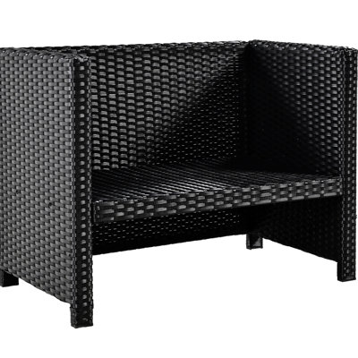 Ensemble spa avec mini-baignoire, sièges en bois et étagères de rangement - Meubles de rangement extérieurs quadrilatéraux gris.