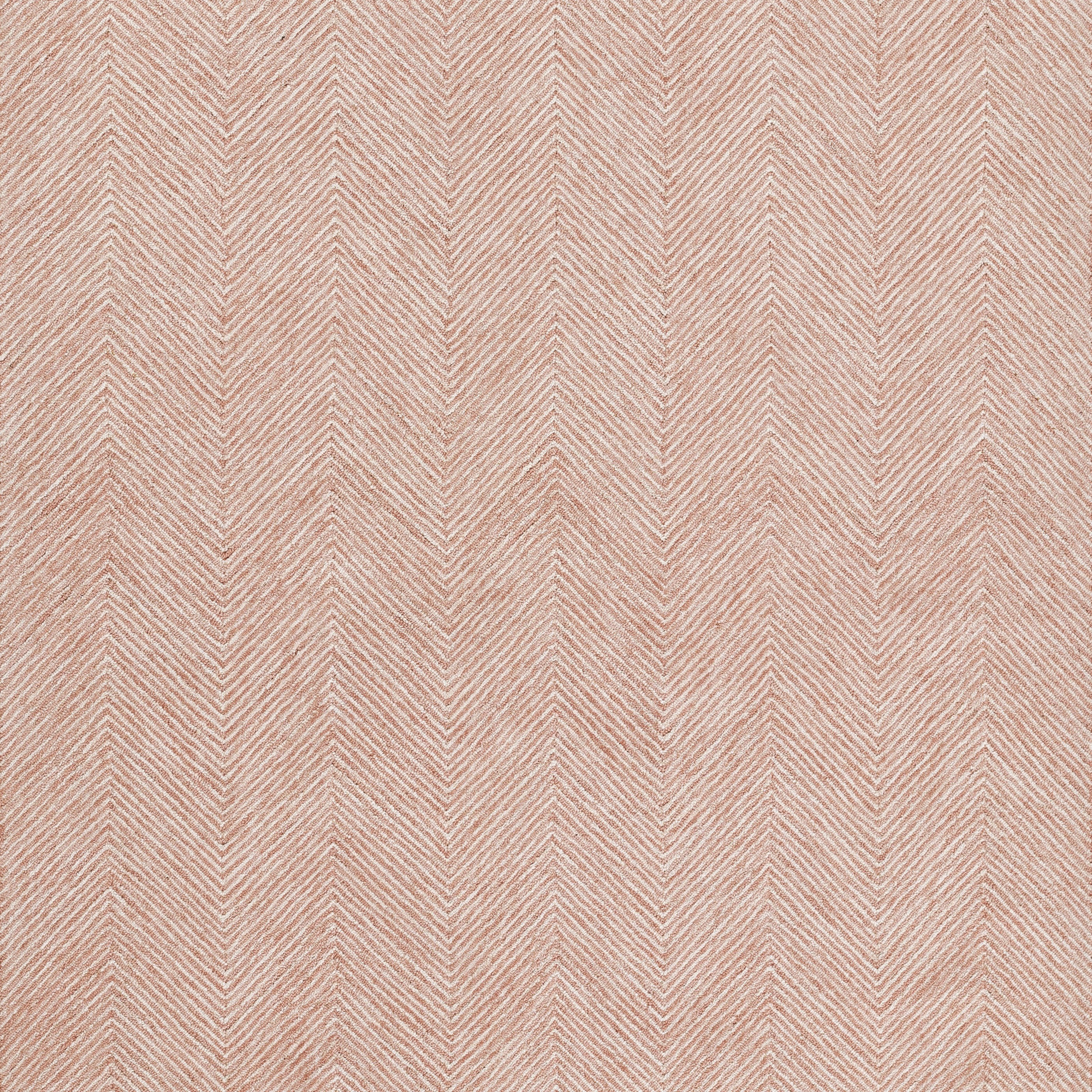 Beker Zig Zag Wool Hand Tufted Pink Area Rug, Rectangle 8' x 10'