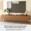 Meuble télé 78,7 pouces en bois massif entièrement assemblé avec tiroirs pour portes de salon, console média moderne-1078005127-1078005126