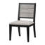 Chaise d'appoint Nayib en gris et noir