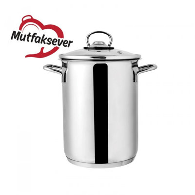 East Urban Home 1.7 qt. Non-Stick Stainless Steel Stainless Steel Stock Pot