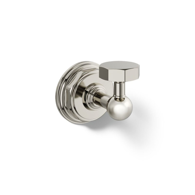 Pinstripe® Wall Mounted Robe Hook, Vibrant Polished Nickel