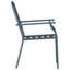 Chaise de jardin vidaXL 2 pièces anthracite 22,05 x 25,59 x 35,04 po