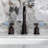 Kingston Brass Synchronous Two-Handle 3-Hole Deck Mount Widespread Bathroom Faucet with Brass Pop-Up Drain-101986894