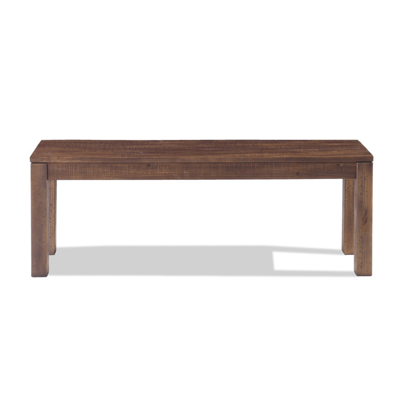 Banc en bois massif Montauk, Noyer rustique