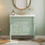Meuble-lavabo 36 po avec lavabo, vert-1649276606
