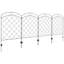 Stefon 110cm H x 348cm W Metal Fence Panels Included