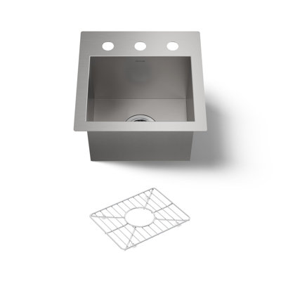 Vault 15'' L x 15'' W Dual Mount Bar Sink