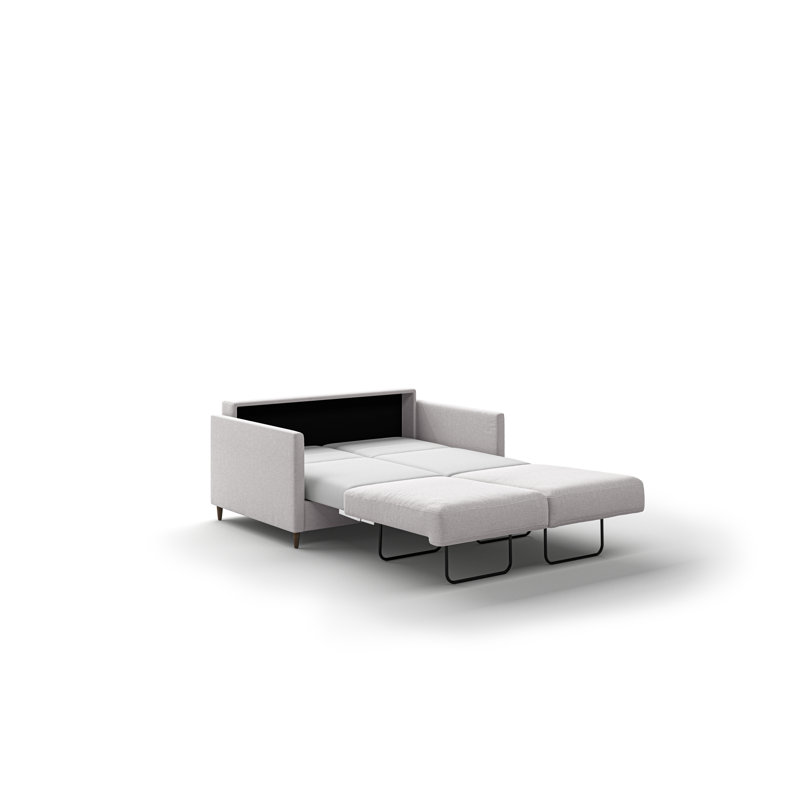 Elfin Loveseat Sleeper, Gray, 32.75" H x 59" W x 39.75" D