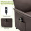 Fauteuil inclinable avec dossier épais, réglable de 110 ° à 160 °-1597159287