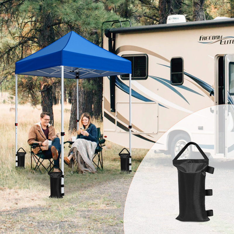 COOS BAY Black Polyester Weight for Gazebo