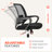 Nectara Ergonomic Home Office Chair with Mesh Back, Armrests, Space-Saving Design-106361449