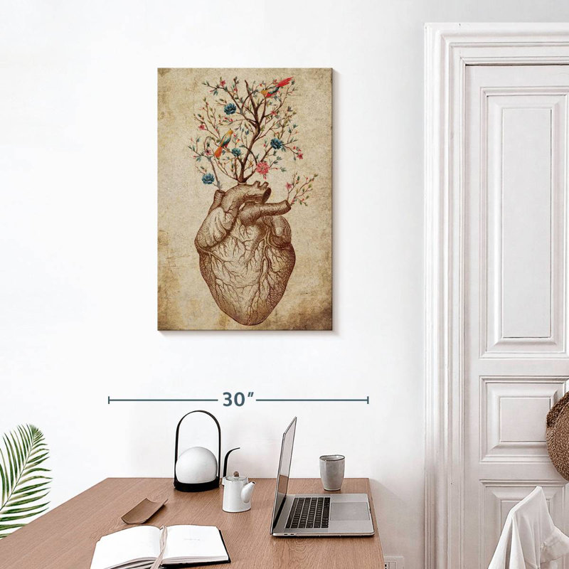 Keiri Heart Spring Floral, 30" H x 20" W