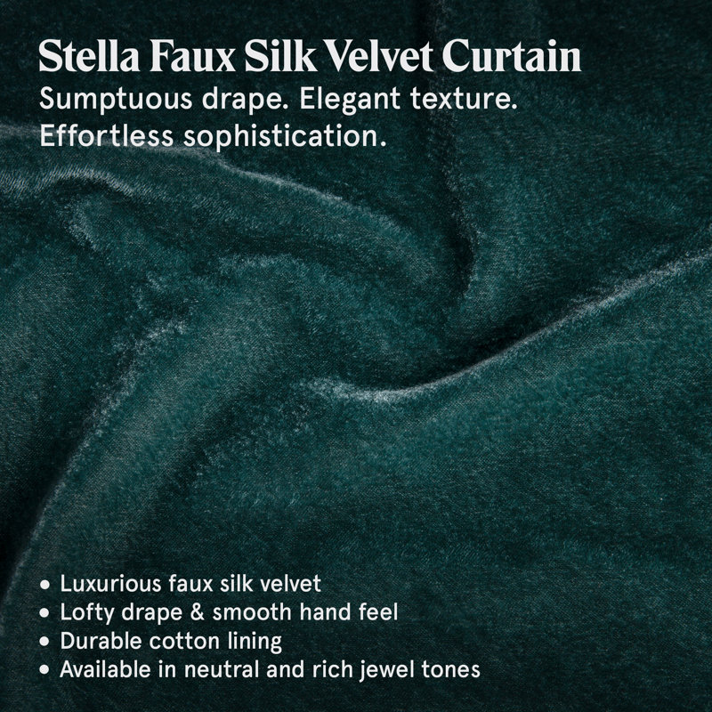 Stella Faux Silk Velvet Embroidered Romantic Western 14x24 inch Lumbar Pillow, Storm Blue