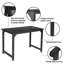 109.22cm Rectangle Writing Desk-1983308877