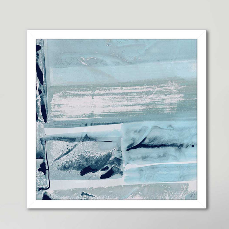Miss The Sea III by Susan Jill - Print on Canvas, 25.5" H x 25.5" W x 1" D, White Framed