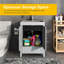 24 po Ensemble de meuble-lavabo, lavabo, robinet et armoire en acier inoxydable
