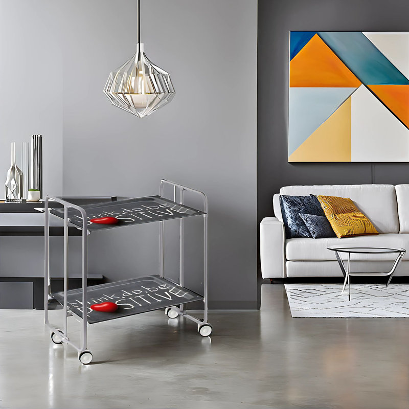Metal Bar Cart, Grey