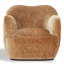 Chaise pivotante élisandra en chenille-1681531139