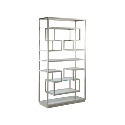 45"W x 18"D x 83"H  Metal Designs Holden Etagere