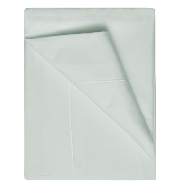 Plain Dye 200 TC Egyptian-Quality Cotton Percale Flat Sheet, Single (3'), Thyme
