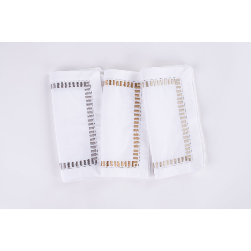 SERENA COCKTAIL NAPKIN SET (Set of 4), Oyster