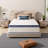 Full Size 10 Inch Hybrid Mattress with Individually Pocketed Innerspring - Medium Firm Support for Pressure Relief & All Sleep Positions, White-297906047-299534961