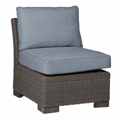 Club Woven Slipper Chair - Black Walnut