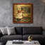 «Bistro Chef A» par Jean Plout, art mural en métal doré, 36 po x 36 po-1366556478