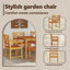 6 - Person Acacia Wood Patio Dining Set with Rectangular Table