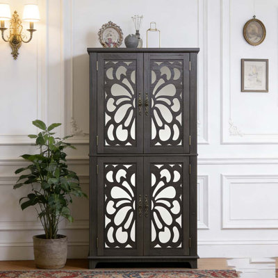 Buffet avec 4 portes à miroir Cabinets