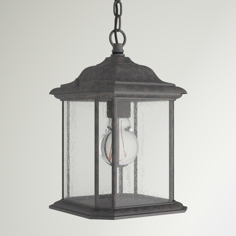 Luminaire suspendu d'extérieur semi-encastré Kent à une lumière de Génération Lighting 
