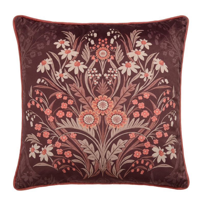 Chocolate Square Throw Cushion With Filling
