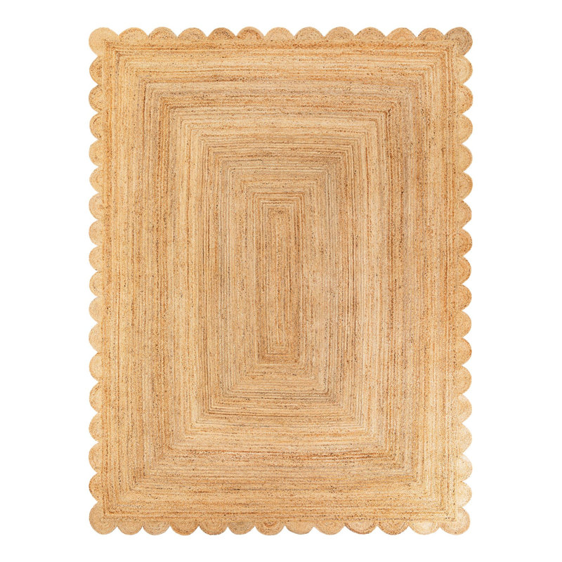 Cosner Hand Braided Area Rug, Rectangle 9' x 12'