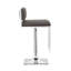 Tabouret de bar réglable gris et chrome