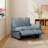 Upholstered Modern Linen Fabric Power One-Armed Chair-385199550