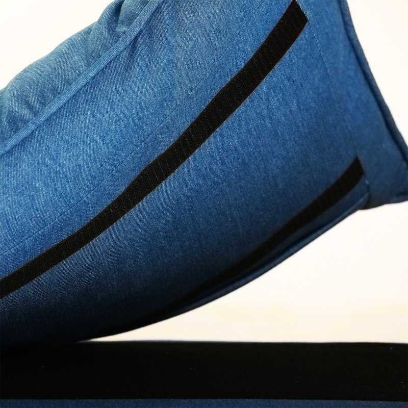 Foldable Lazy Sofa, Dark Blue