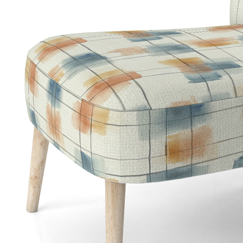 Chaise d'appoint Plaid, Chaise d'appoint sans accoudoirs