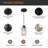 Modern Pendant Light Fixtures Industrial Hanging Light Glass Ceiling Lamp Farmhouse Lighting For Kitchen Island Hallway Bedroom Bar Dining Room-964684101-964684102