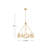 Leona Eight-Light Hand-Leafed Round Chandelier